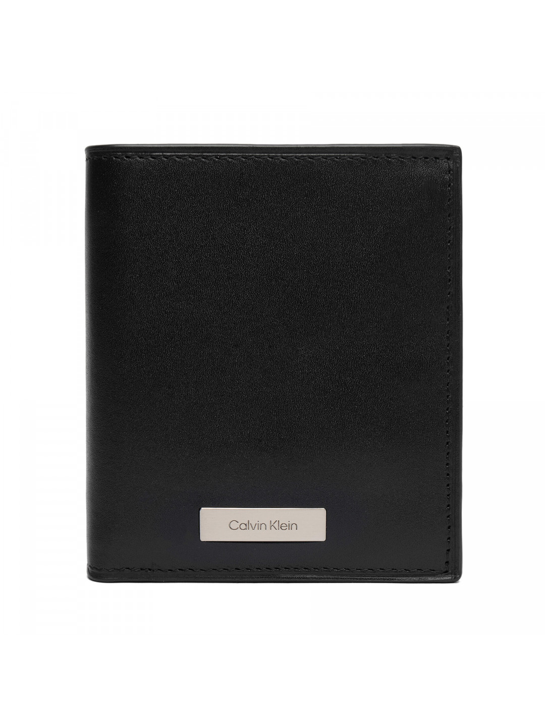 Velká pánská peněženka Calvin Klein Plaque Ns Slim Trifold W Coin LV04D1068G Černá